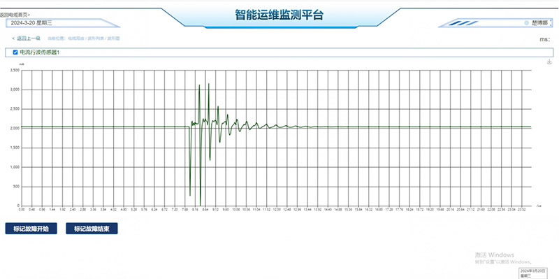 电缆定位界面